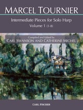 Marcel Tournier: Intermediate Pieces for Solo Harp, Volume I cover